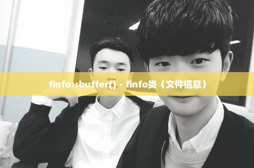 finfo::buffer() - finfo类（文件信息）