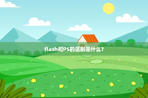 flash和PS的区别是什么？