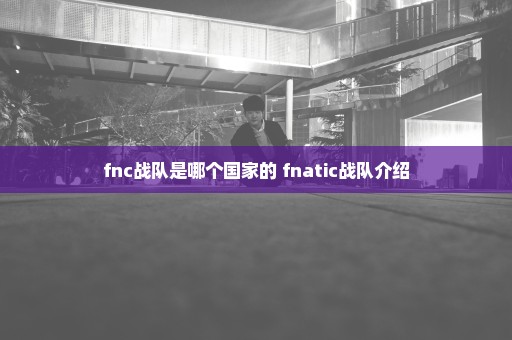 fnc战队是哪个国家的 fnatic战队介绍