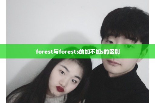 forest与forests的加不加s的区别