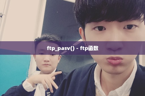 ftp_pasv() - ftp函数