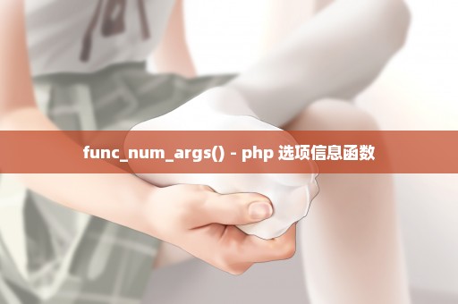 func_num_args() - php 选项信息函数