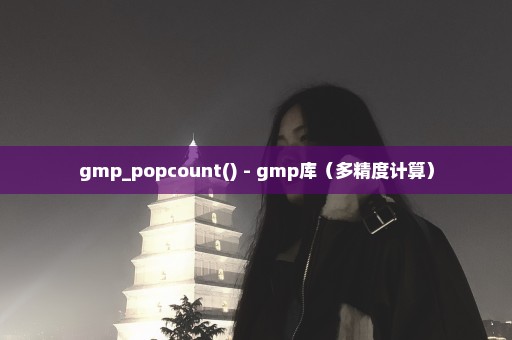 gmp_popcount() - gmp库（多精度计算）