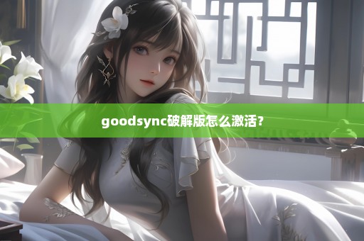 goodsync破解版怎么激活？