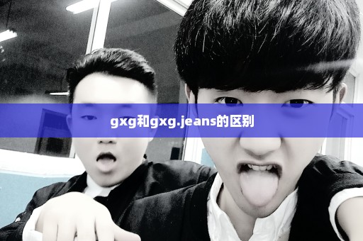 gxg和gxg.jeans的区别