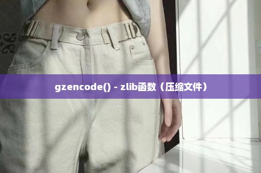 gzencode() - zlib函数（压缩文件）