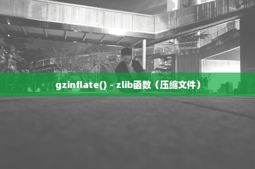 gzinflate() - zlib函数（压缩文件）