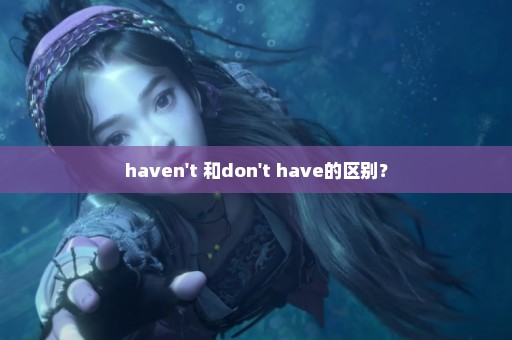 haven't 和don't have的区别？