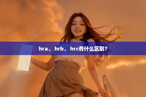 hra、 hrb、 hrc有什么区别？