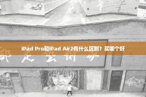 iPad Pro和iPad Air2有什么区别？买哪个好