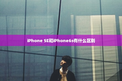 iPhone SE和iPhone6s有什么区别