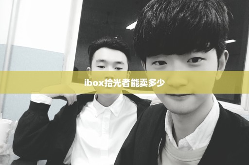 ibox拾光者能卖多少