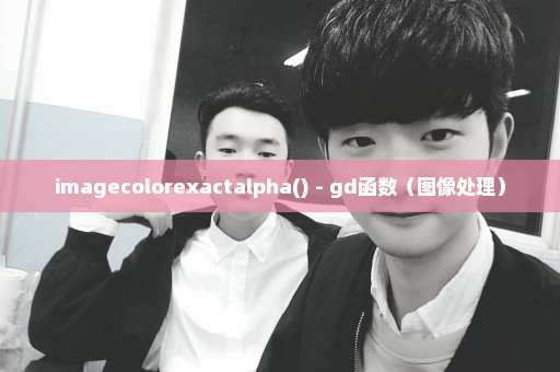 imagecolorexactalpha() - gd函数（图像处理）