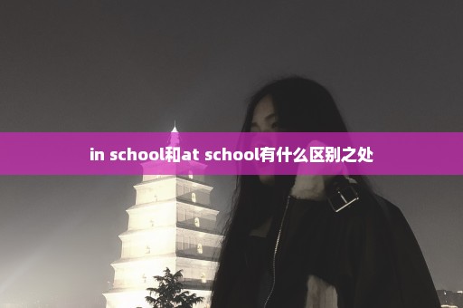 in school和at school有什么区别之处