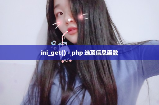 ini_get() - php 选项信息函数