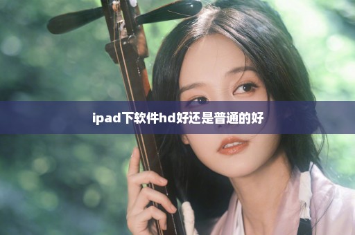 ipad下软件hd好还是普通的好