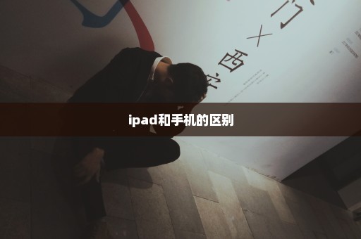 ipad和手机的区别