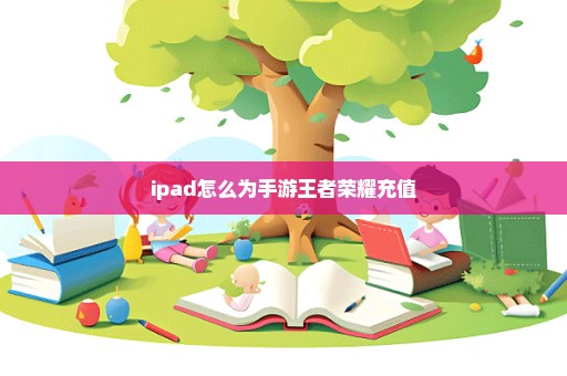 ipad怎么为手游王者荣耀充值