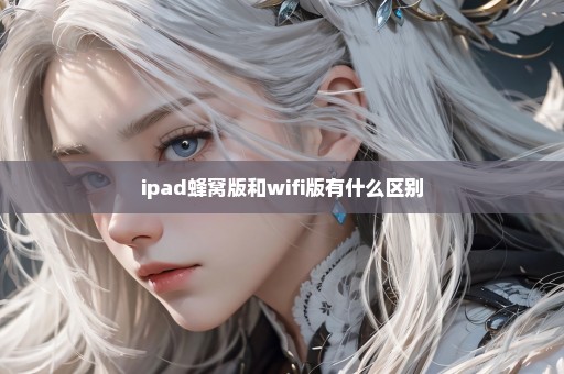 ipad蜂窝版和wifi版有什么区别