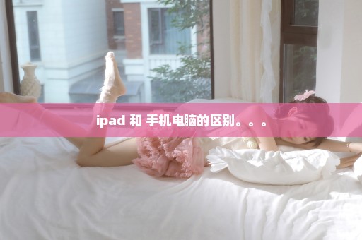 ipad 和 手机电脑的区别。。。