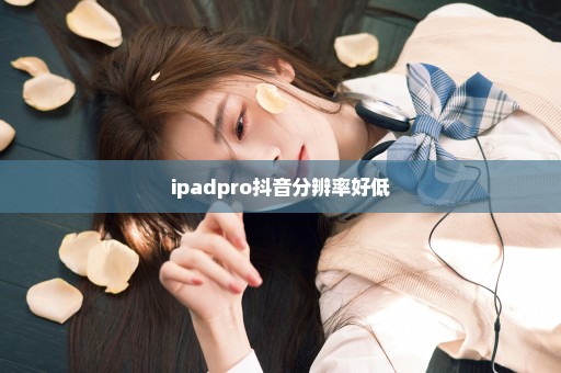 ipadpro抖音分辨率好低