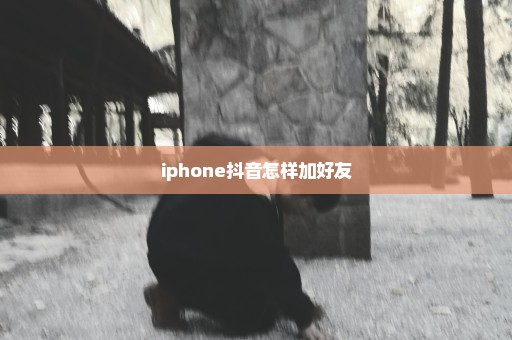 iphone抖音怎样加好友