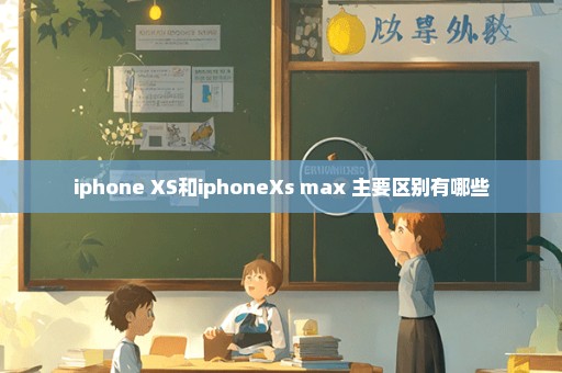 iphone XS和iphoneXs max 主要区别有哪些