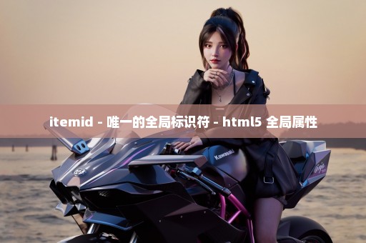 itemid - 唯一的全局标识符 - html5 全局属性