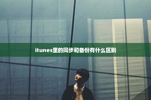 itunes里的同步和备份有什么区别