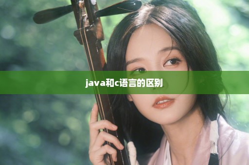 java和c语言的区别