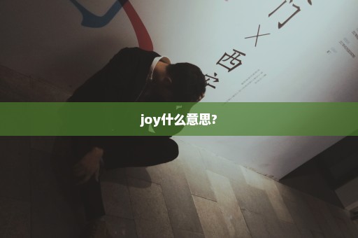 joy什么意思?