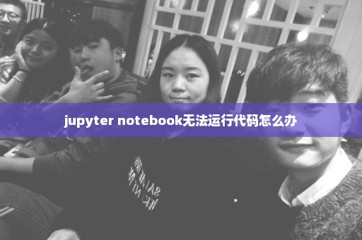 jupyter notebook无法运行代码怎么办