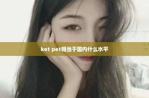 ket pet相当于国内什么水平