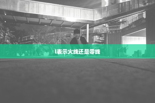 l表示火线还是零线