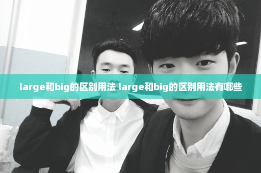 large和big的区别用法 large和big的区别用法有哪些