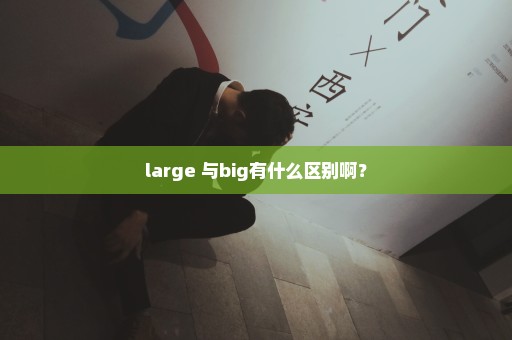 large 与big有什么区别啊？