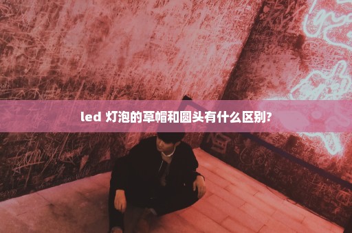 led 灯泡的草帽和圆头有什么区别?