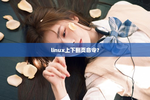 linux上下翻页命令？