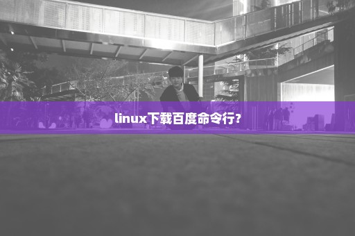 linux下载百度命令行？