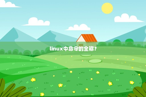 linux中命令的全称？