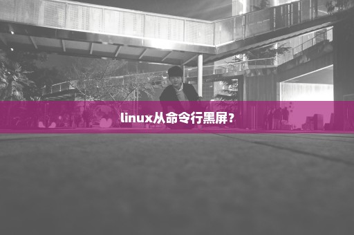 linux从命令行黑屏？