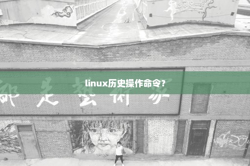 linux历史操作命令？