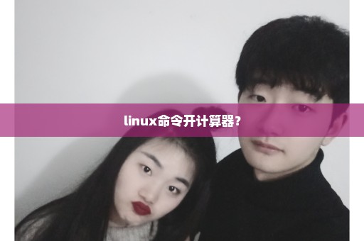 linux命令开计算器？