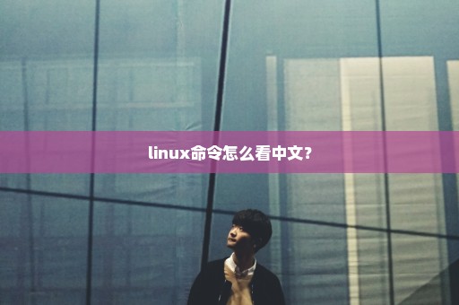 linux命令怎么看中文？