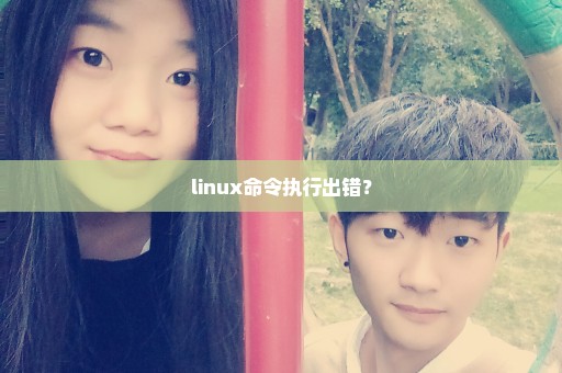 linux命令执行出错？