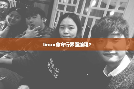 linux命令行界面编程？