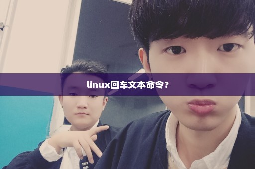 linux回车文本命令？