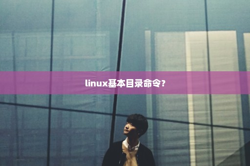 linux基本目录命令？