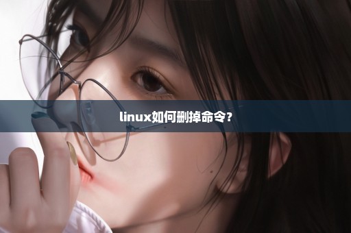 linux如何删掉命令？