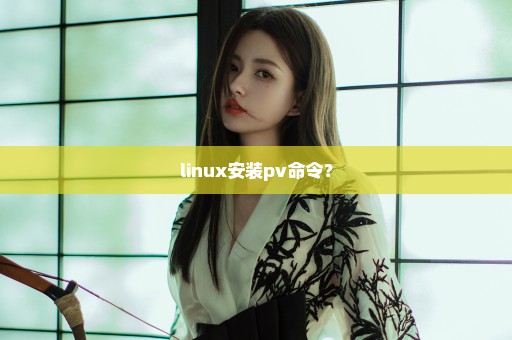 linux安装pv命令？